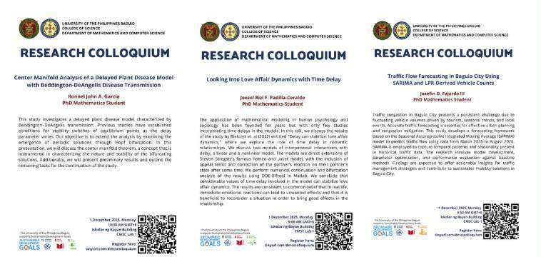 Graduate Colloquium 1 December 2025