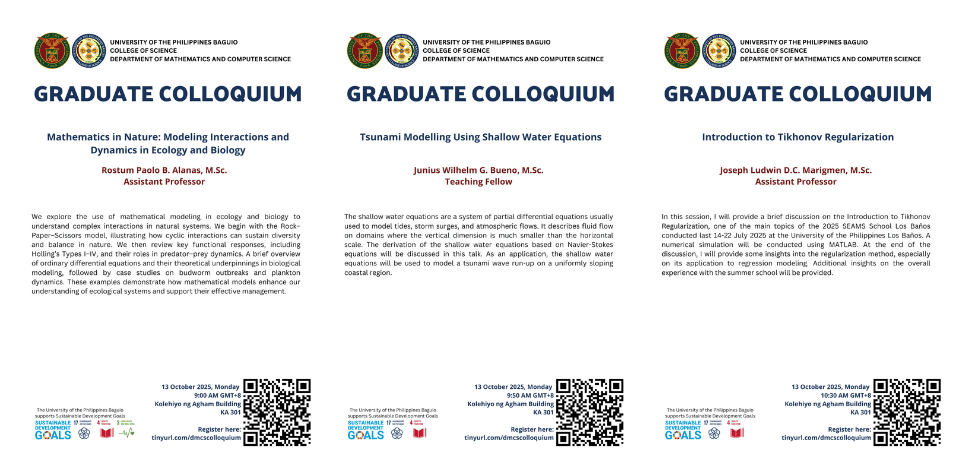 Graduate Colloquium 13 October 2025